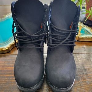 Black Timberland boots